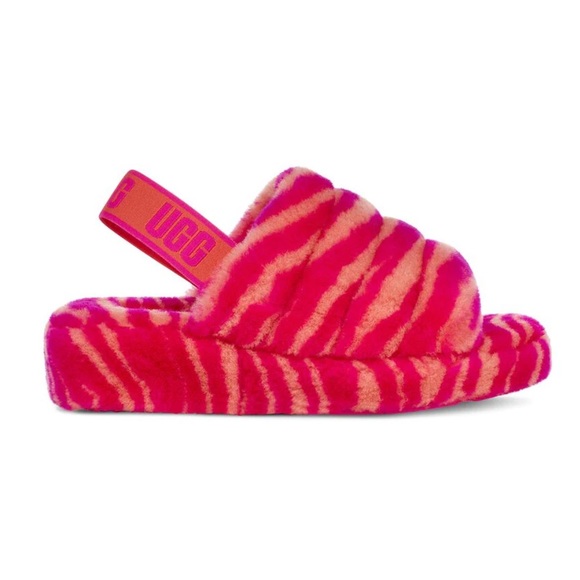 UGG Shoes - UGG FLUFF YEAH SLIDE ZEBRA
